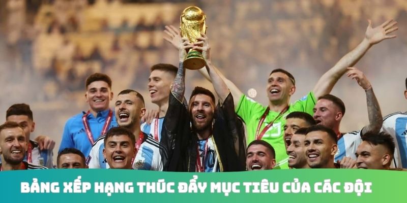 Bảng xếp hạng thúc đẩy mục tiêu của các đội