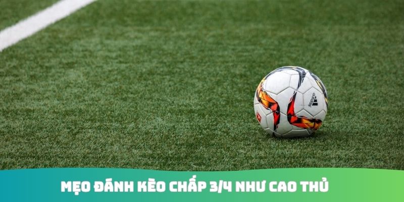 Mẹo đánh kèo chấp 3/4 như cao thủ